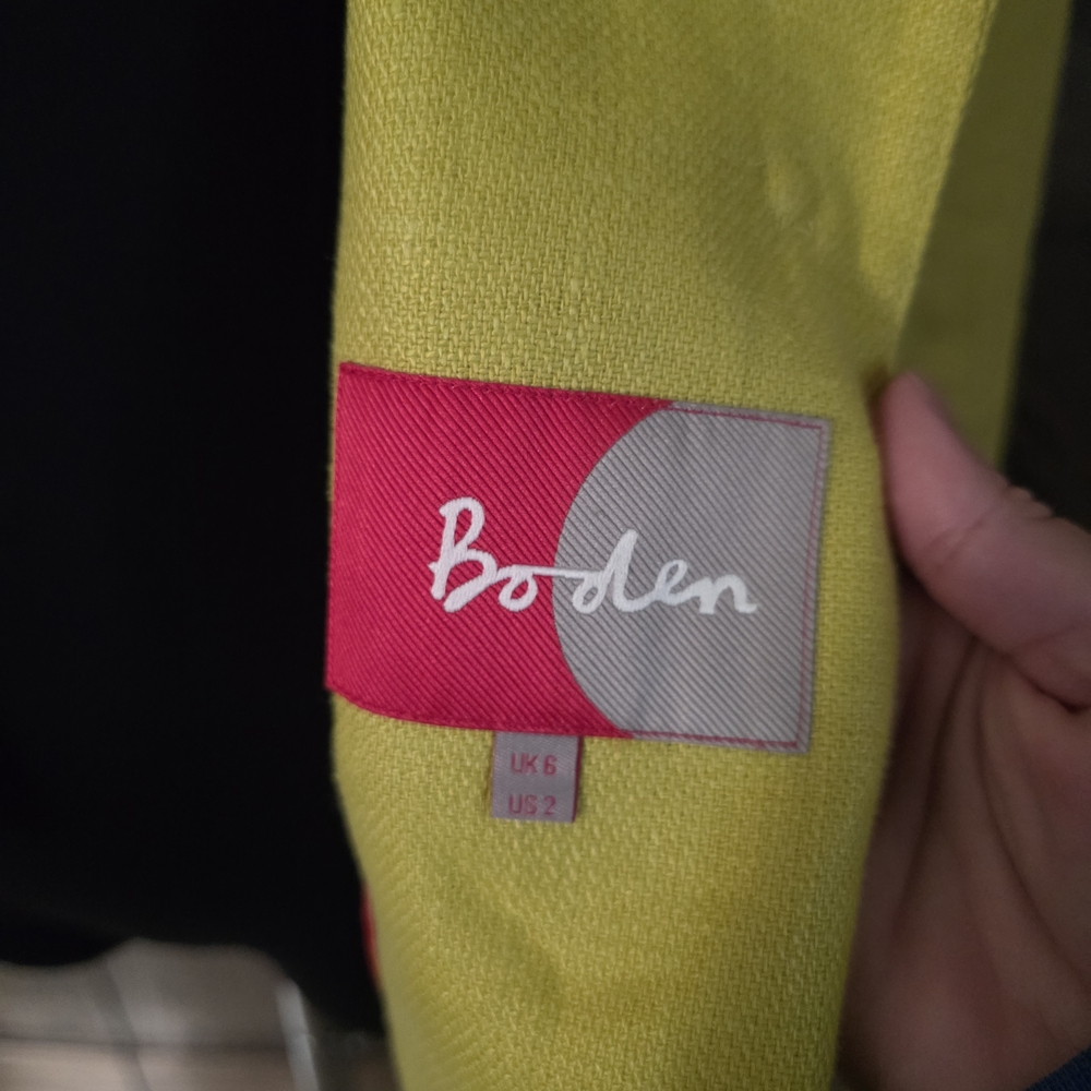 Boden Jacket with Floral Collar - Picture 3 of 4